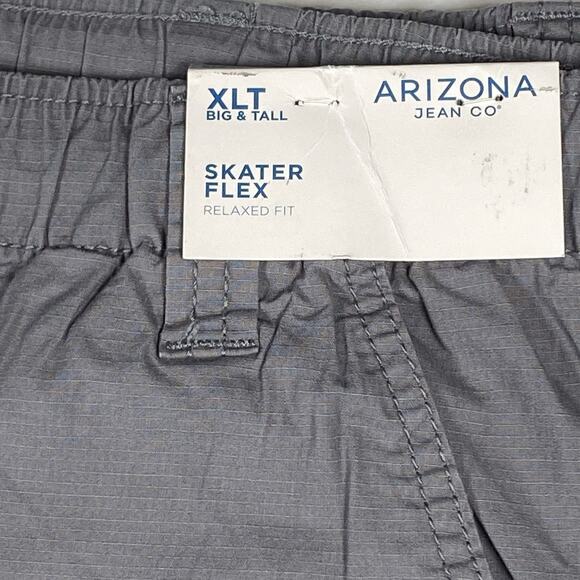 Arizona Jean Co Pants Men's XLT 38x33 Big & Tall Charcoal Gray Skater Flex NEW - Picture 3 of 6